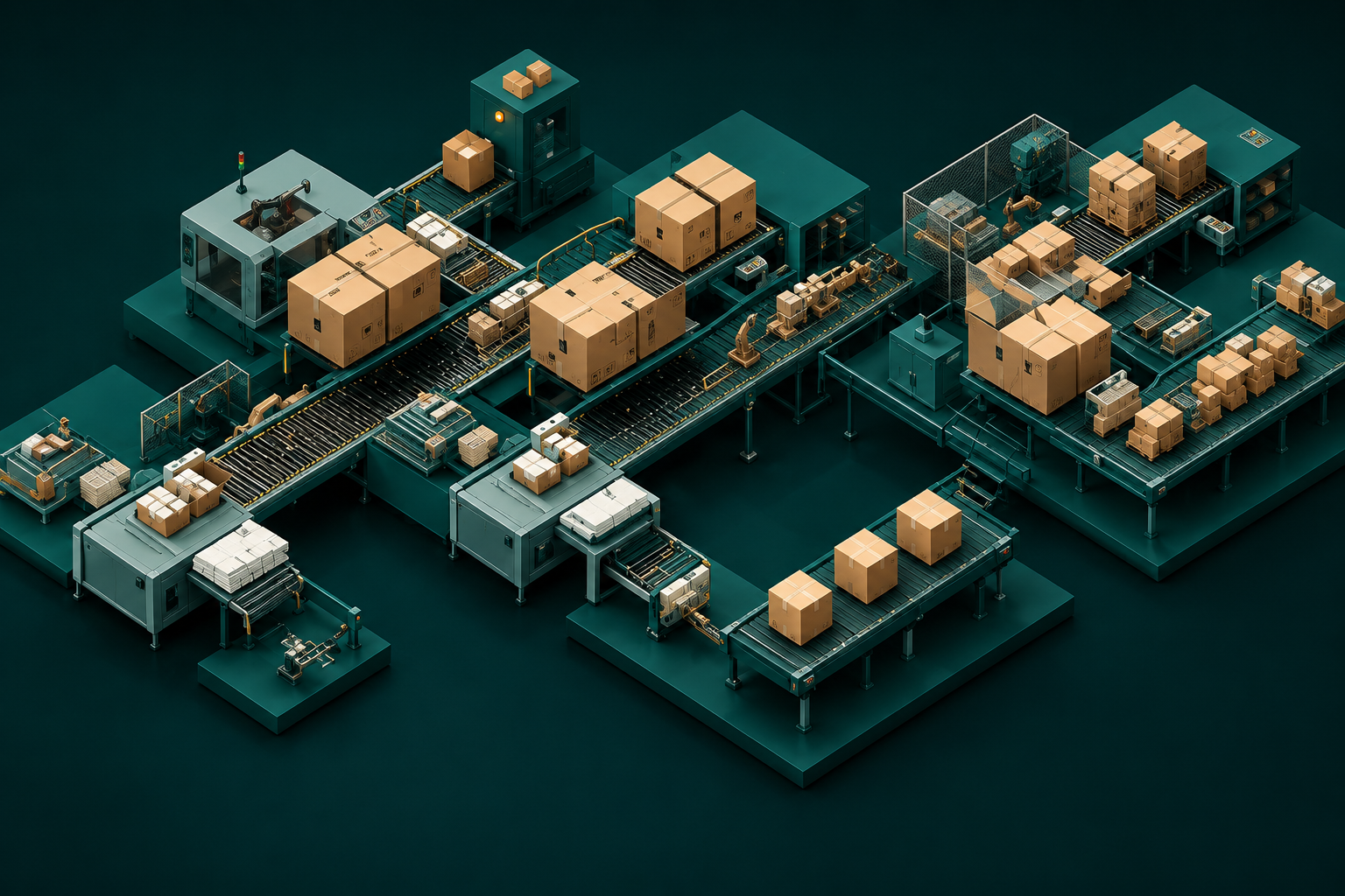 Packaging line model for a high-mix manufacturer